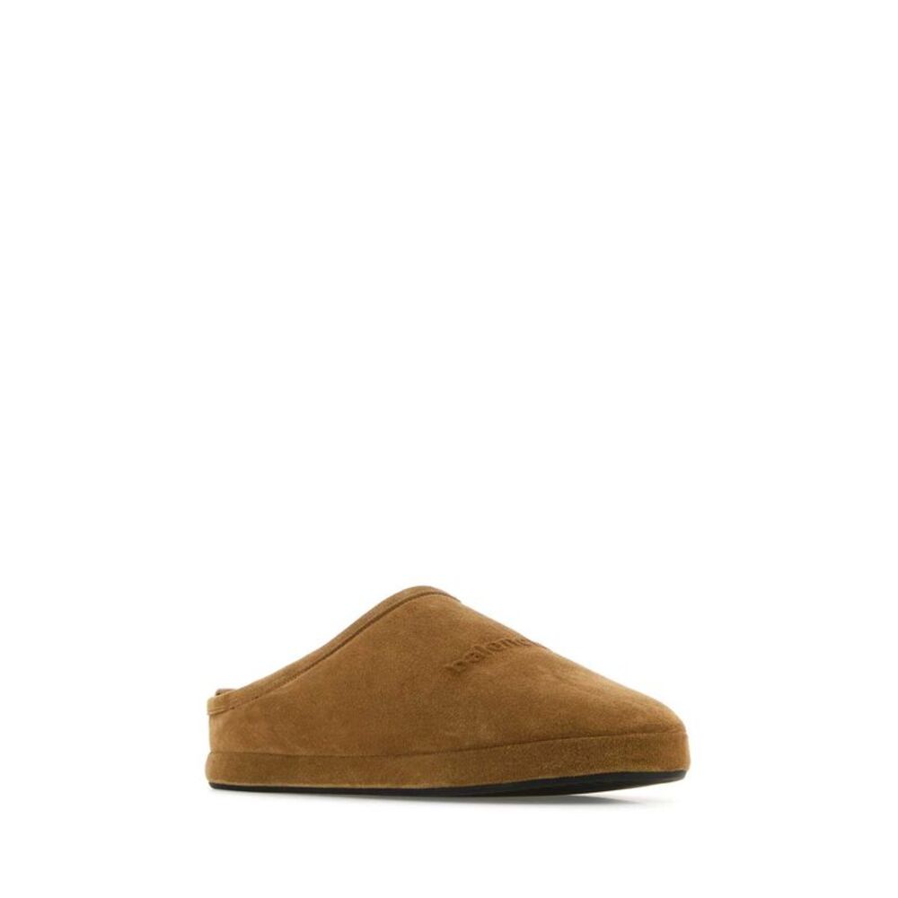 Balenciaga Men Camel Suede Alaska Ankle Slippers - Picture 2 of 2